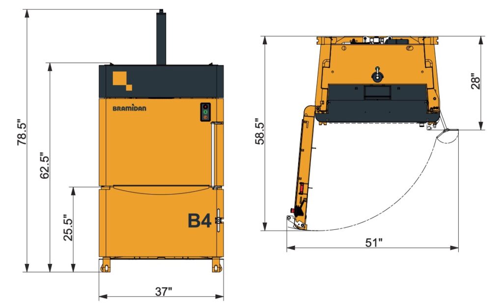 Bramidan B4 Baler Specs